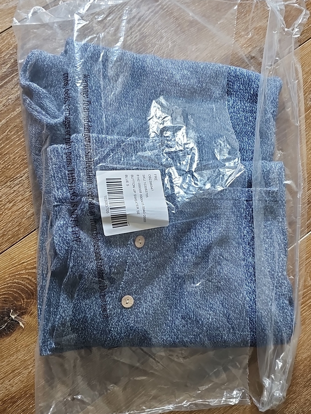 NWT Free People Free-est Button Up Sweater Set Blue Sea Combo Size Small - Picture 10 of 10